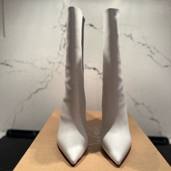 NIB Christian Louboutin Astrilarge Black and White Boots 41 - Picture 8 of 12